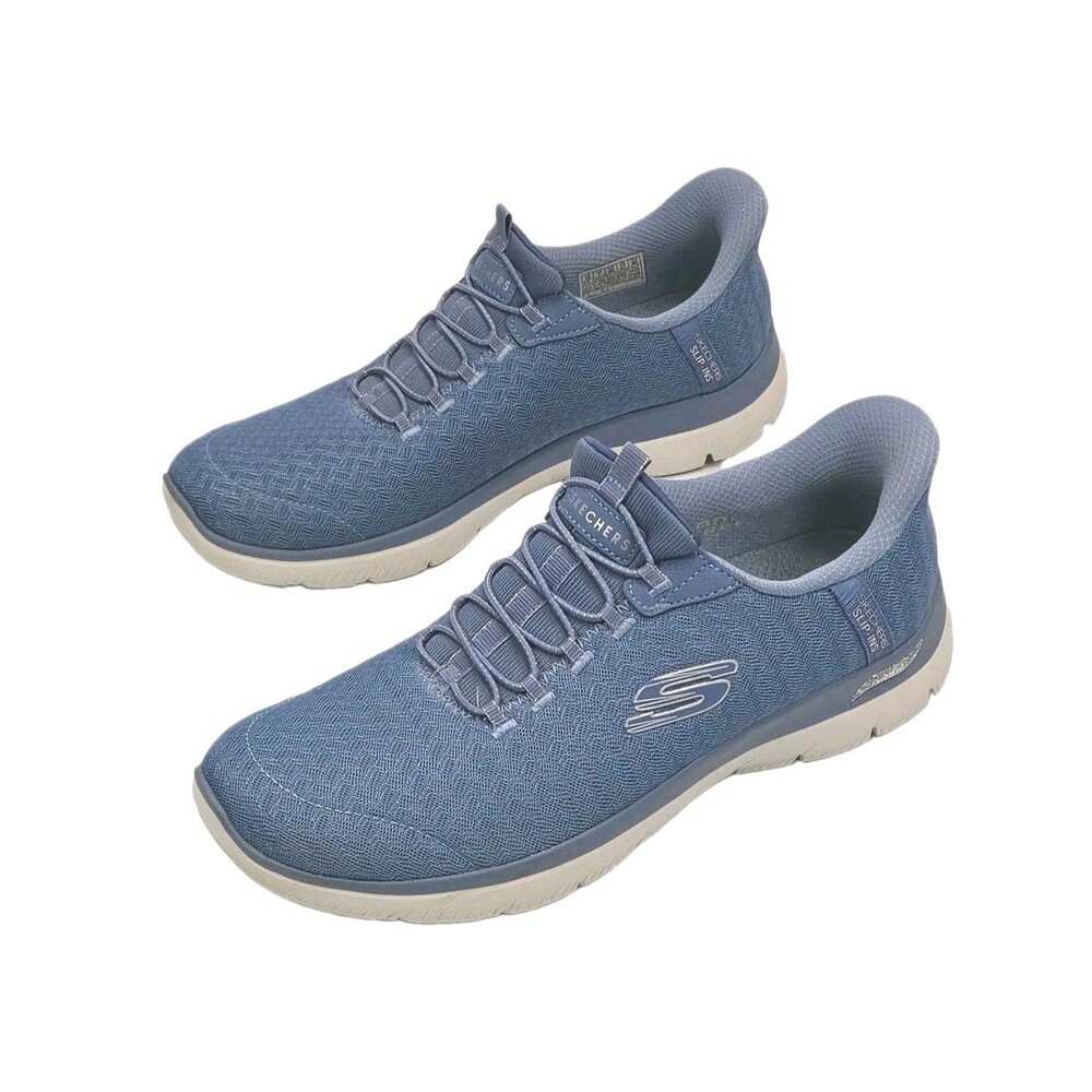 Skechers Sneakers Slip-Ins Women Size 10 Blue Arch Fit Hands Free Shoe 150751